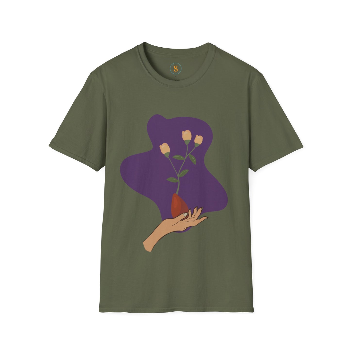 Spiritual Growth T-shirt Gildan 6400 Unisex Softstyle- Free USA shipping