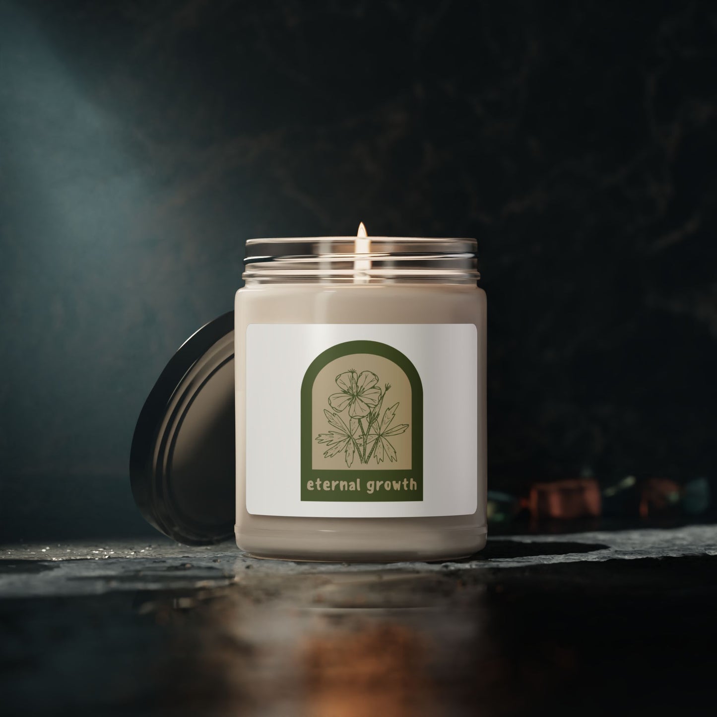 Eternal Growth Custom Design Scented Soy Candle, 9oz-Free USA Shipping