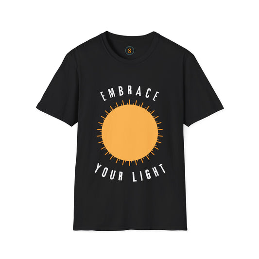 Embrace Your Light Spiritual T-shirt Gildan 6400 Unisex Softstyle- Free USA shipping