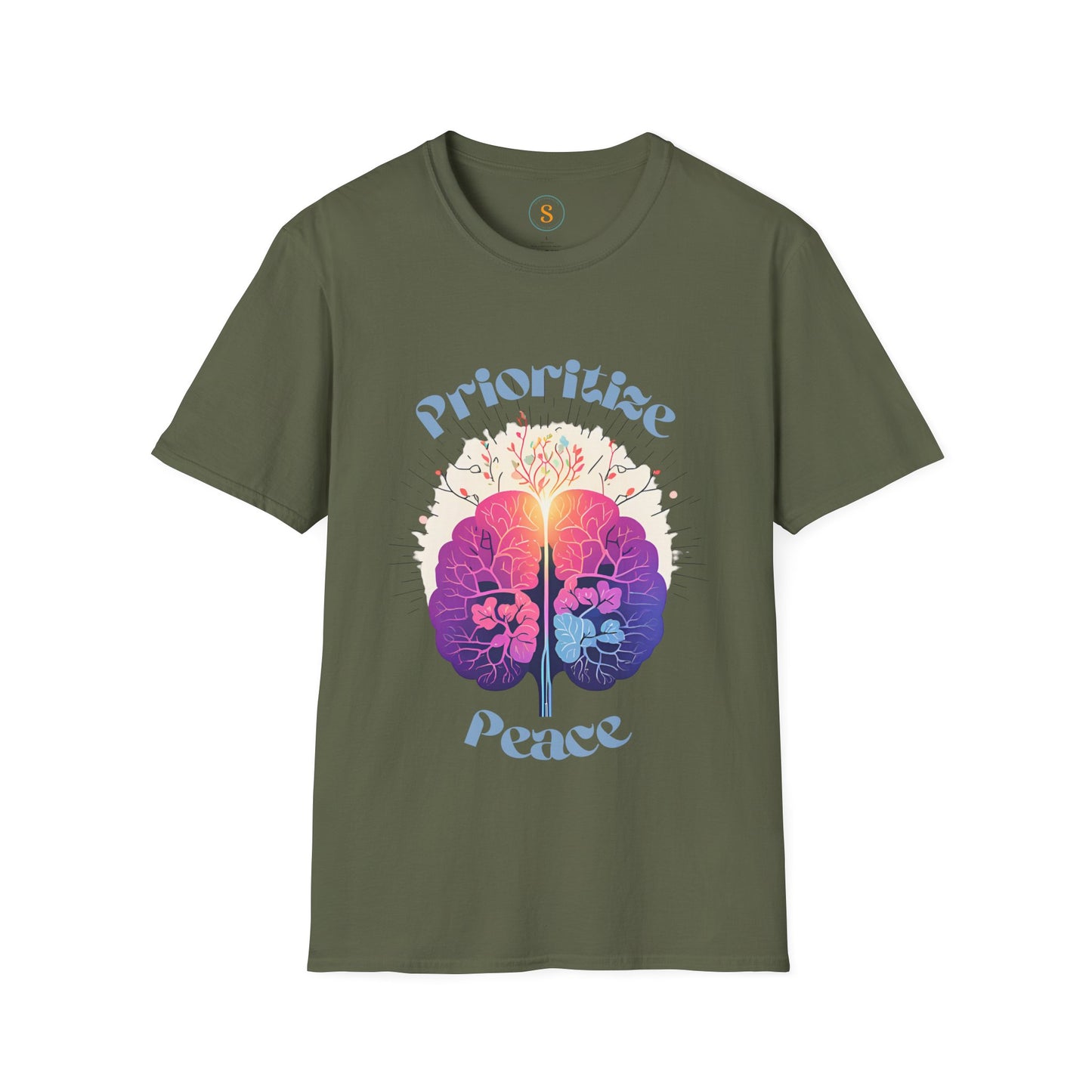 Prioritize Peace Spiritual T-shirt Unisex Softstyle Gildan 64000- FREE USA Shipping