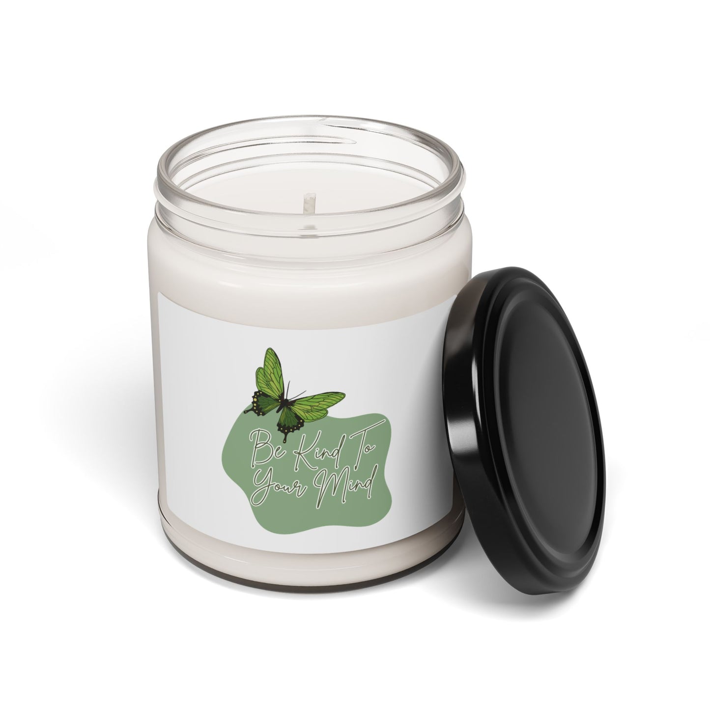 Be Kind to Your Mind Custom Design Scented Soy Candle, 9oz-Free USA Shipping