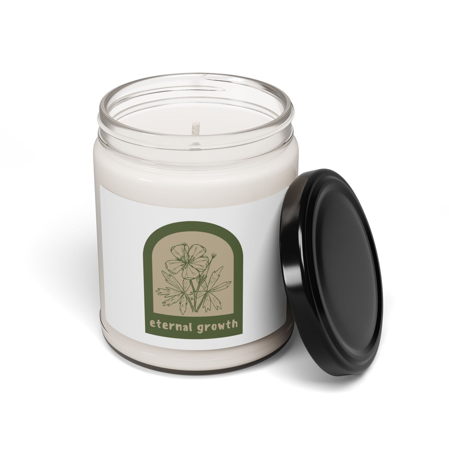 Eternal Growth Custom Design Scented Soy Candle, 9oz-Free USA Shipping