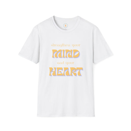 Strengthen Your Mind and Heart Spiritual T-shirt Gildan 6400 Unisex Softstyle- Free USA shipping