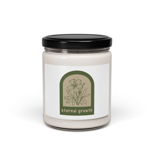 Eternal Growth Custom Design Scented Soy Candle, 9oz-Free USA Shipping