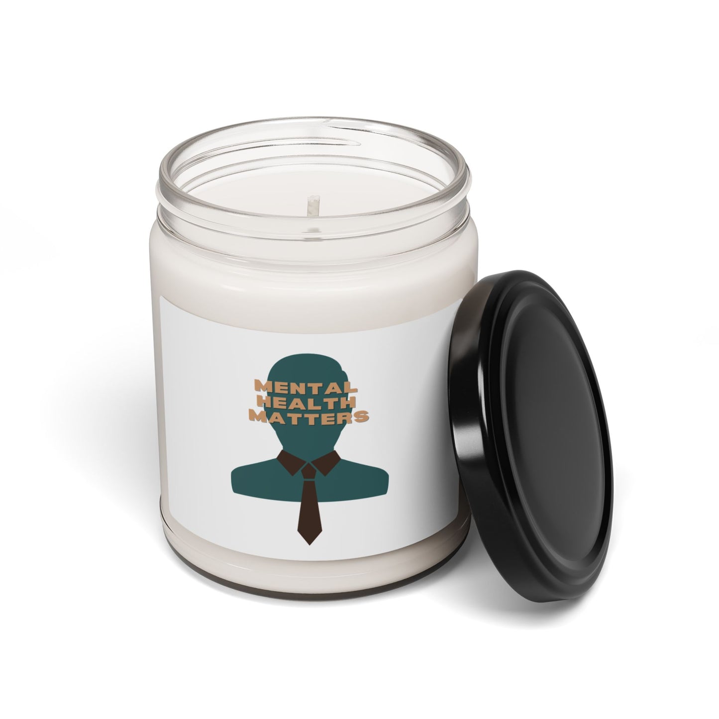 Mental Health Matters Custom Design Scented Soy Candle, 9oz-Free USA Shipping